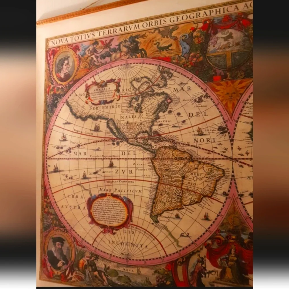 Vintage world map